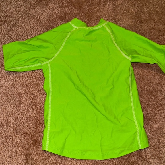 i play. Lime Green Kids Swim Rashguard - Picture 3 of 3